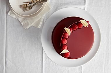 Entremet ve Mirror Glaze
